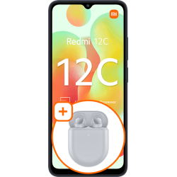 Xiaomi Redmi 12C Graphite Gray + Xiaomi Redmi Buds 3 Pro Glacier Gray
