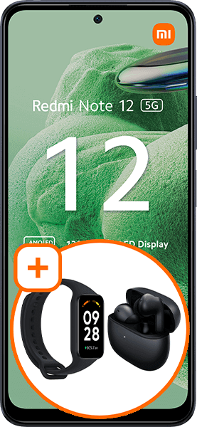 Xiaomi Redmi Note 12 5G Onyx Gray + Xiaomi Redmi Smart Band 2 Black + Xiaomi Redmi Buds 4 Pro Midnight Black