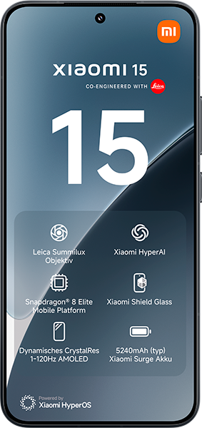 Xiaomi 15 Black + Xiaomi Redmi Buds 6 Pro Space Black