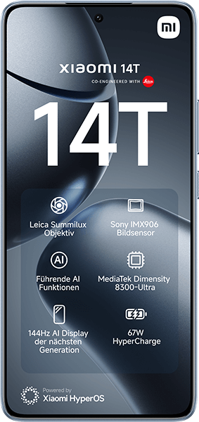 Xiaomi 14T Titan Blue + Xiaomi Redmi Buds 6 Active Black