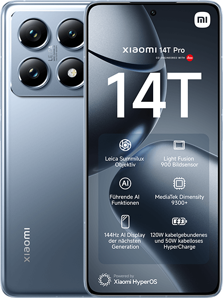 Xiaomi 14T Pro Titan Blue + Xiaomi Redmi Pad Pro WiFi Graphite Gray + Xiaomi Redmi Buds 6 Active Black