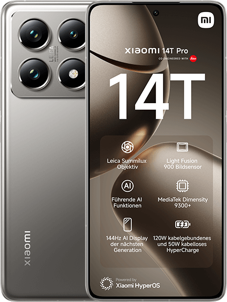 Xiaomi 14T Pro Titan Gray + Xiaomi Redmi Pad Pro WiFi Graphite Gray + Xiaomi Redmi Buds 6 Active Black