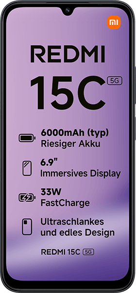 Xiaomi Redmi 15C 5G Midnight Black