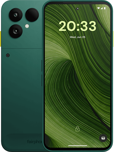 Fairphone 6 256GB Forest Green + Fairphone Fairbuds Schwarz