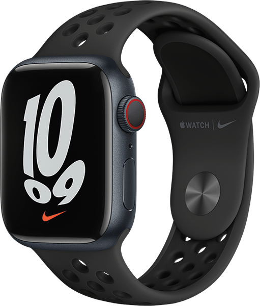 Apple Watch Nike S7 Cell 41mm Mitternacht