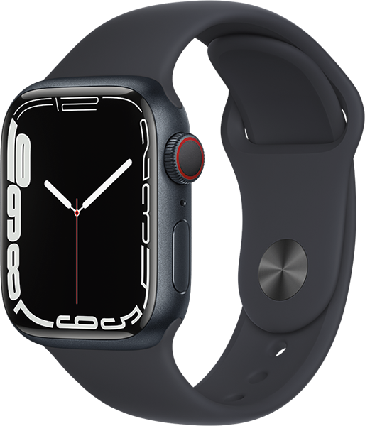 Apple Watch S7 GPS+Cell 41mm Mitternacht