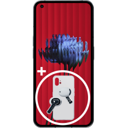 Nothing Phone (1) Schwarz + Nothing Ear (stick) Weiß + Nothing Phone Clear Case